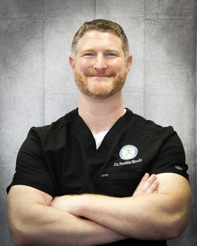 Dr. Fred Woods, D.C., chiropractor and owner of Back On Track Chiropractic in Olive Branch, Mississippi